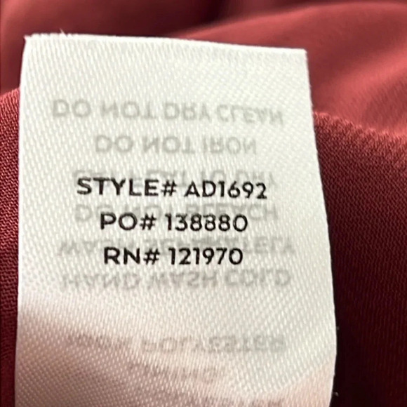 Lulu's Constantine Burgundy Satin Maxi Dress Sexy Formal Long Size S NWT - Picture 15 of 16